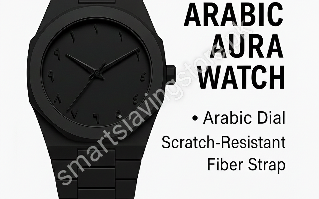 Black Aura Arabic Dial Watch for Men