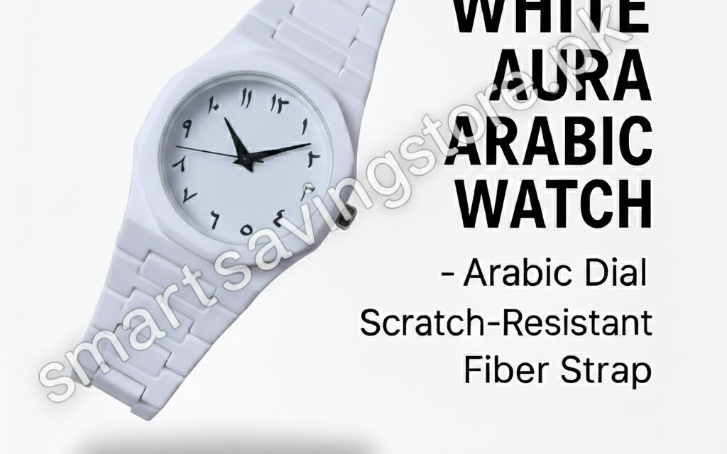 White Aura Arabic Watch 100% Original