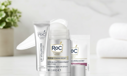 RoC Derm Correxion Retinol Firming Serum Stick with Antioxidants to Visibly Tighten and Firm Wrinkles and Laugh Lines 1.0 oz plus Retinol Eye Cream Packette
