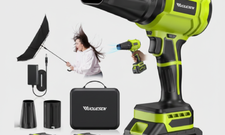 Cordless Leaf Blower, 980,000 RPM Handheld Leaf Blower with 2 X 4.0Ah Batteries & Charger, Lightweight Leaf Blowers for Patio Cleaning, Lawn Care, Leaves, Dust – Light Green