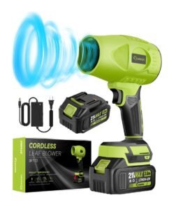 Saker Cordless Leaf Blower Portable Dust Cleaner Handheld Blowers 2 X 4 0Ah Batteries 180000 RPM Air Duster With Adjustable Speed For Drying Patio 242x300