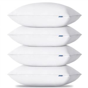 standard pillows set of 4 (18x26) hotel cooling down alternative bed pillows standard 18 x 26 (pack of 4) 18 26