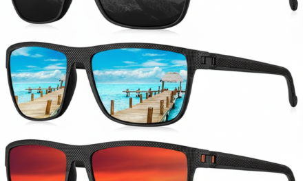 Fanshen Polarized Sports Sunglasses for Men, UV Protection Lightweight Sun Glasses for Driving Fishing Golf Cycling