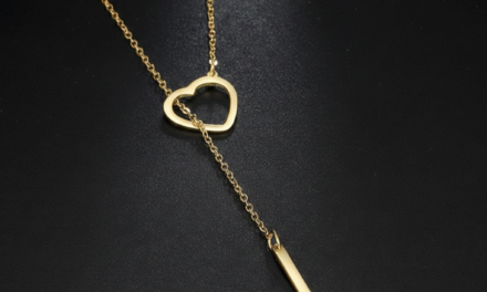 Heart Choker Necklace for Women Handmade Adjustable Stainless Steel Long Cuban Chain Layered Heart Bar Pendant Lariat Slip Chain Collar Jewelry for Valentine’s Day