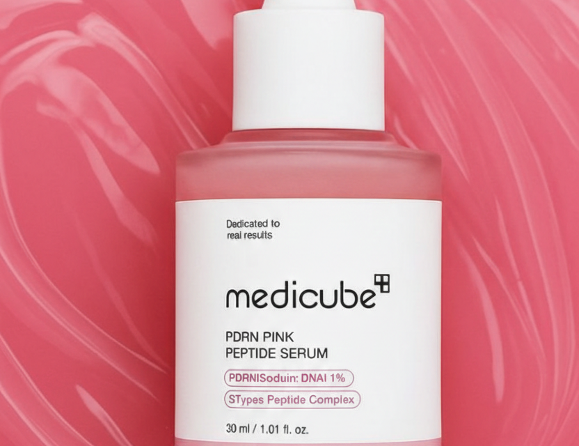 Medicube PDRN Pink Peptide Serum with Salmon DNA | Pink Glow Serum with Peptides & Niacinamide for Hydration & Firm-Looking Skin | Uneven Tone Care | Korean Skincare, 1.01 fl. Oz