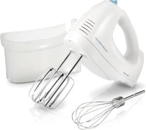hamilton beach 6 speed electric hand mixer with storage case white (1)