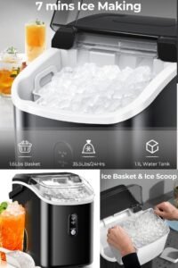 nugget ice makers countertop with soft chewable pellet ice