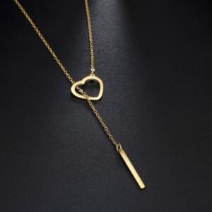 stainless steel pendant necklace long necklace woman steel heart women long chain aliexpress